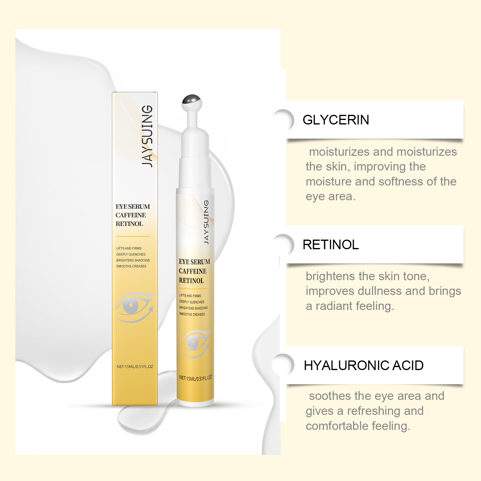 Roller Serum Mata Retinol untu - The Ordinary Serum Hyaluronic Acid ulasan dan harga