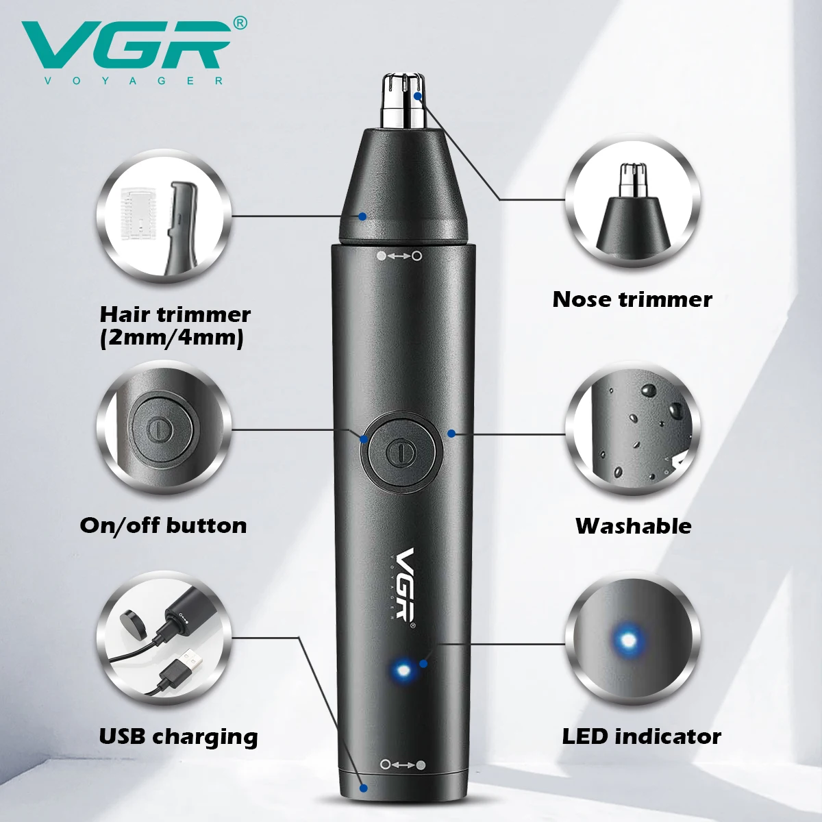 VGR pemangkas bulu hidung, V-6 - Nose Hair Trimmer ulasan dan harga