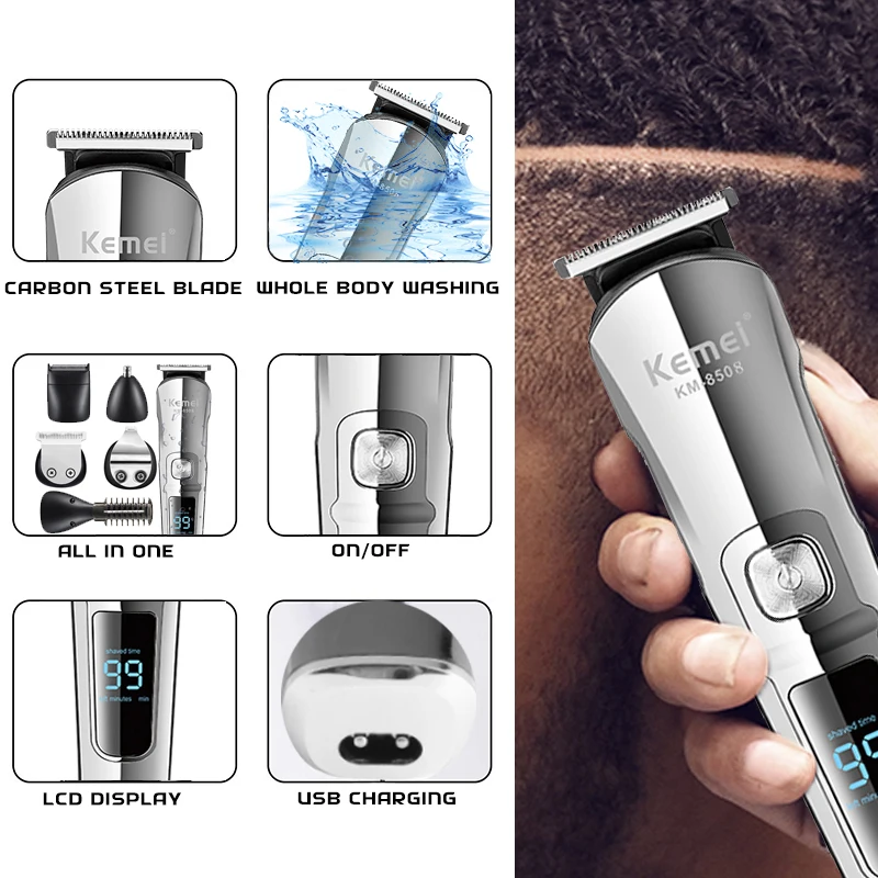 Kemei Alat Cukur Rambut Jenggo - Mens Grooming Box ulasan dan harga